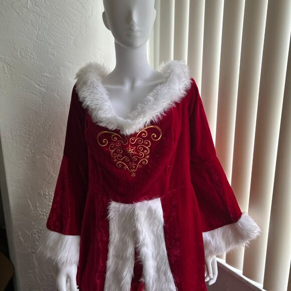 Sexy Mrs Claus Christmas Dress Gown Costume  - Elegant  XL - Picture 2 of 7